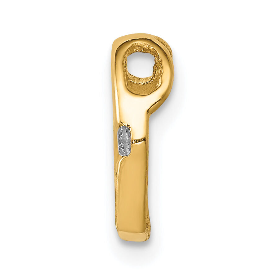 14k AA Diamond Heart Chain Slide-PM4837-002-YA