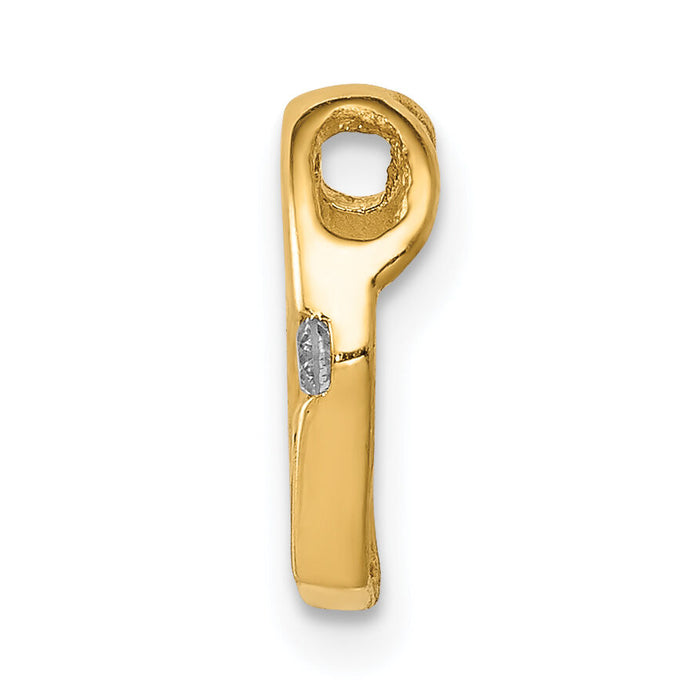 14k AA Diamond Heart Chain Slide-PM4837-002-YA