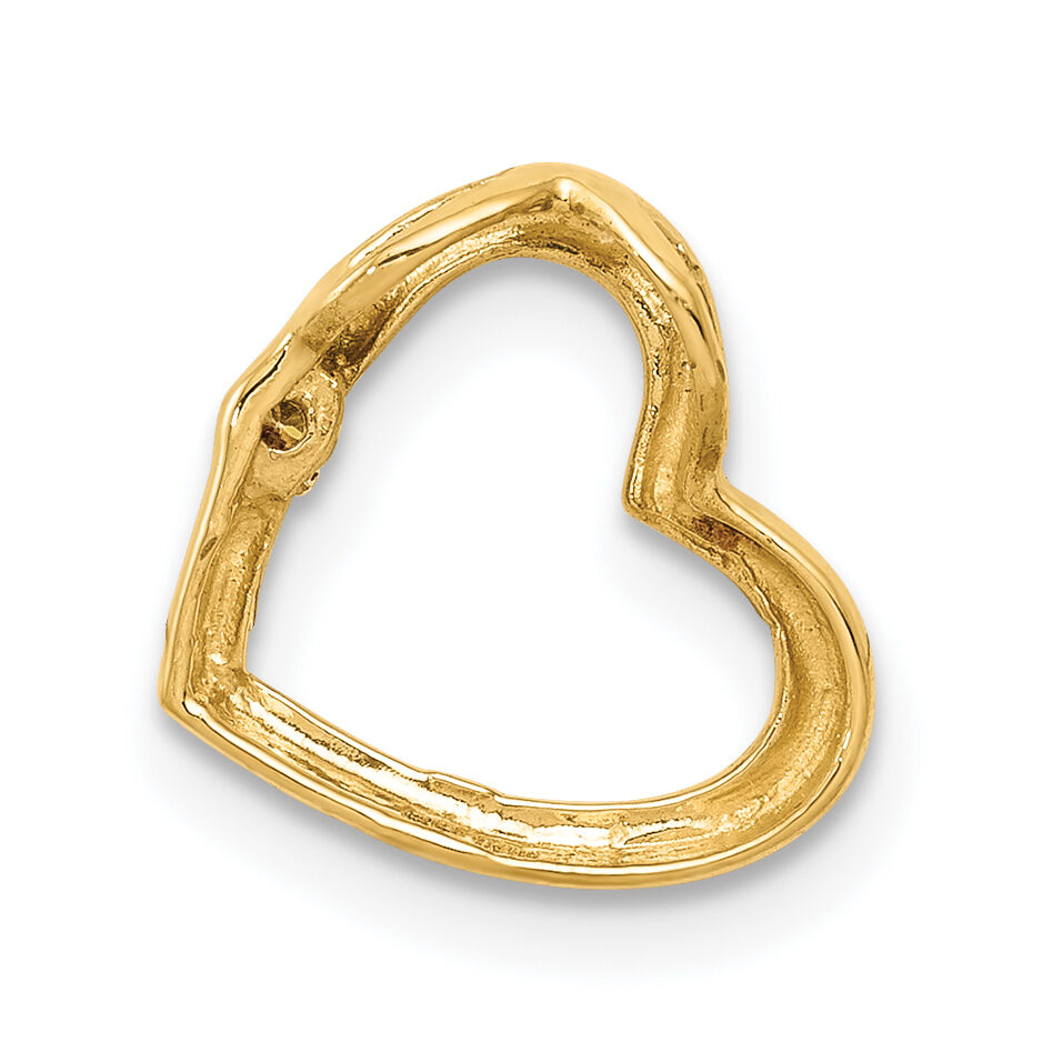 14k AA Diamond Heart Chain Slide-PM4837-002-YA