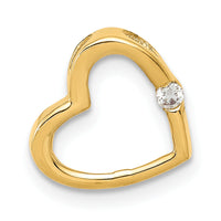 14k AA Diamond Heart Chain Slide-PM4837-002-YA