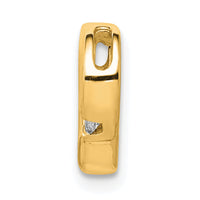 14k .01ct. Diamond Heart Chain Slide-PM4838-001-YA