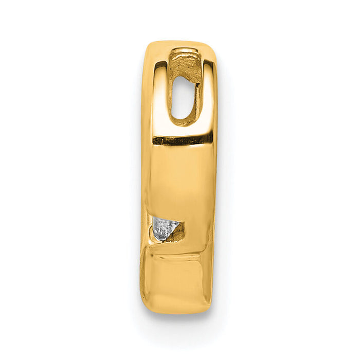 14k .01ct. Diamond Heart Chain Slide-PM4838-001-YA