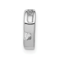 14k White Gold 1/20ct. Diamond Heart Chain Slide-PM4839-005-WA