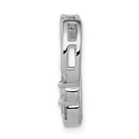 14k White Gold 1/6ct. Diamond Heart Chain Slide-PM4841-016-WA