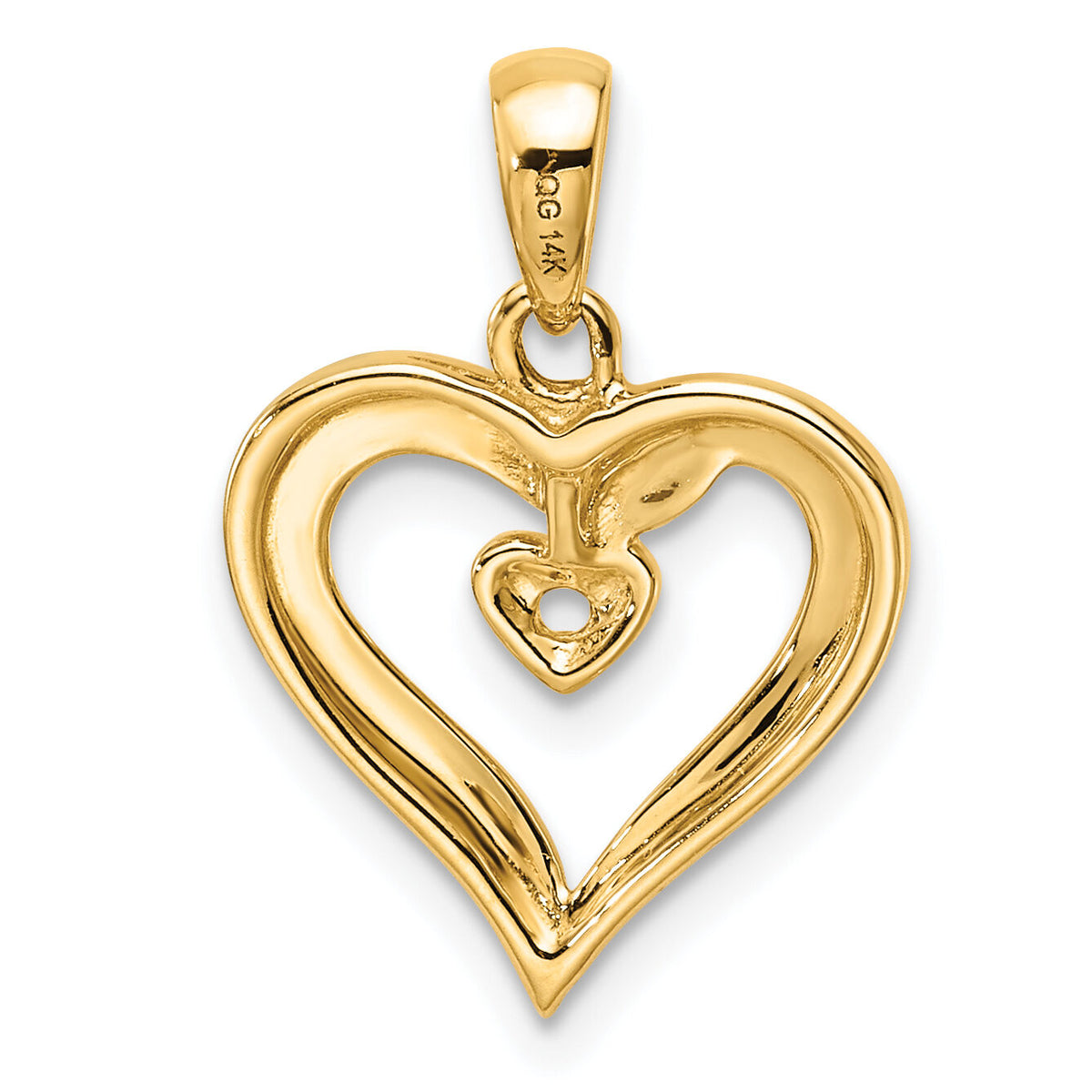 14k Heart Pendant Mounting-PM4843-002-Y