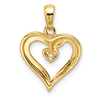14k Heart Pendant Mounting-PM4843-002-Y