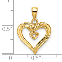 14k Heart Pendant Mounting-PM4843-002-Y