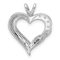 14k White Gold Fancy Heart Pendant Mounting-PM4844-005-W