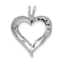 14k White Gold Diamond Fancy Heart Pendant-PM4844-005-WA