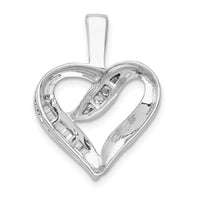 14k White Gold 1/8ct. Diamond Heart Pendant-PM4848-013-WA