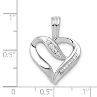 14k White Gold 1/8ct. Diamond Heart Pendant-PM4848-013-WA