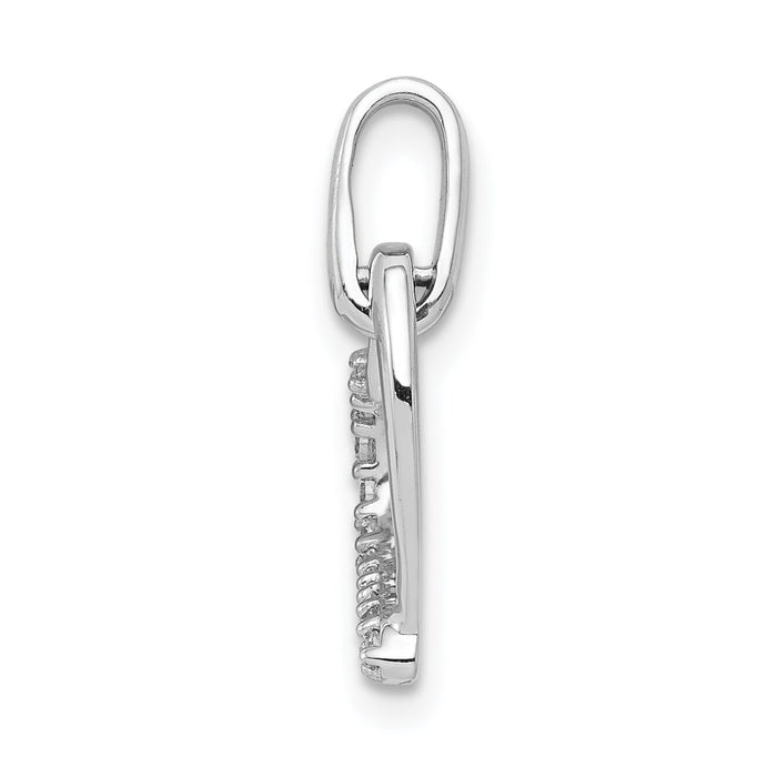 14k White Gold 1/15ct. Diamond Heart Pendant-PM4850-008-WA