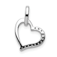 14k White Gold 1/15ct. Diamond Heart Pendant-PM4850-008-WA