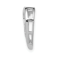 14k White Gold 1/20ct. Diamond Heart Chain Slide-PM4852-006-WA