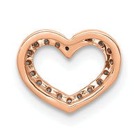 14k Rose Gold 1/15ct. Diamond Heart Chain Slide-PM4855-008-RA