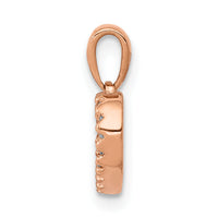 14k Rose Gold .03ct. Diamond Heart Pendant-PM4856-003-RA