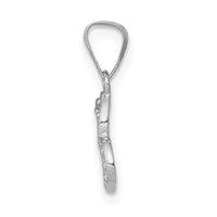 14k White Gold .01ct. Diamond Heart Pendant-PM4859-001-WA