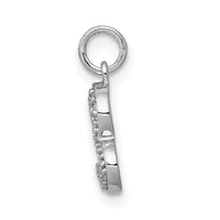 14k White Gold 1/20ct. Diamond Curved Heart Charm-PM4860-005-WA