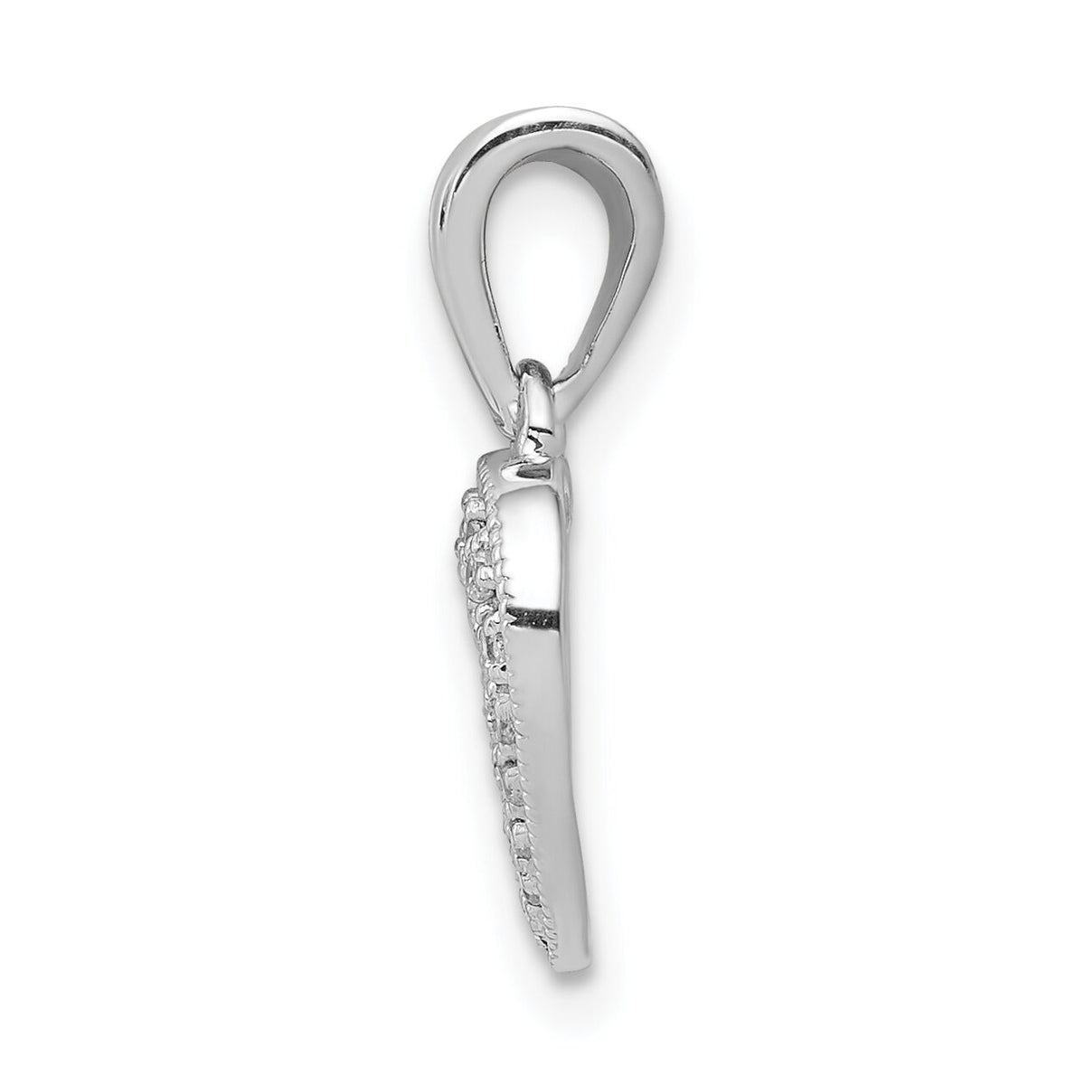 14k White Gold 1/10ct. Diamond Heart Pendant-PM4861-010-WA
