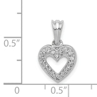 14k White Gold 1/10ct. Diamond Heart Pendant-PM4861-010-WA