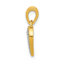 14k Diamond Heart Pendant-PM4861-010-YA