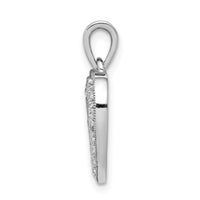 14k White Gold 1/4ct. Diamond Heart Pendant-PM4861-025-WA