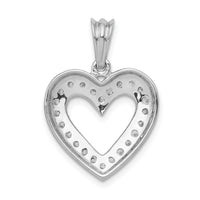 14k White Gold 1/3ct. Diamond Heart Pendant-PM4861-033-WA