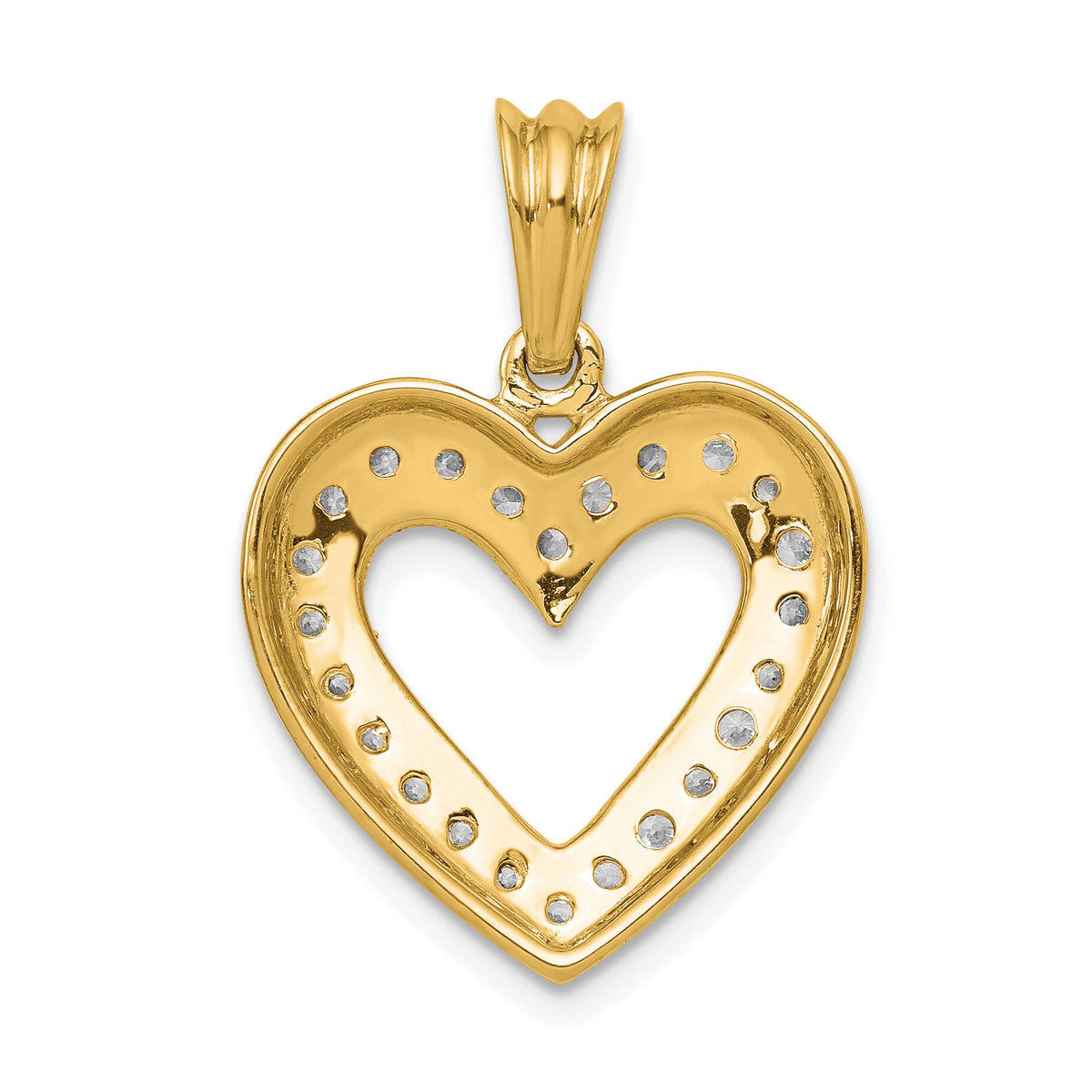14k 1/3ct. Diamond Heart Pendant-PM4861-033-YA