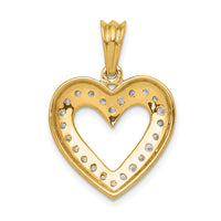 14k 1/3ct. Diamond Heart Pendant-PM4861-033-YA