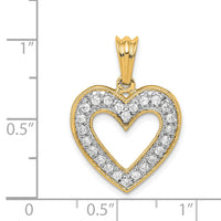 14k 1/3ct. Diamond Heart Pendant-PM4861-033-YA
