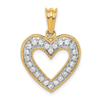 14k 1/3ct. Diamond Heart Pendant-PM4861-033-YA