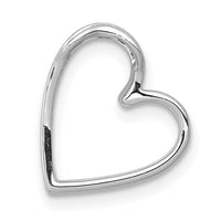 14k White Gold 1/10ct. Diamond Vintage Heart Chain Slide-PM4862-010-WA