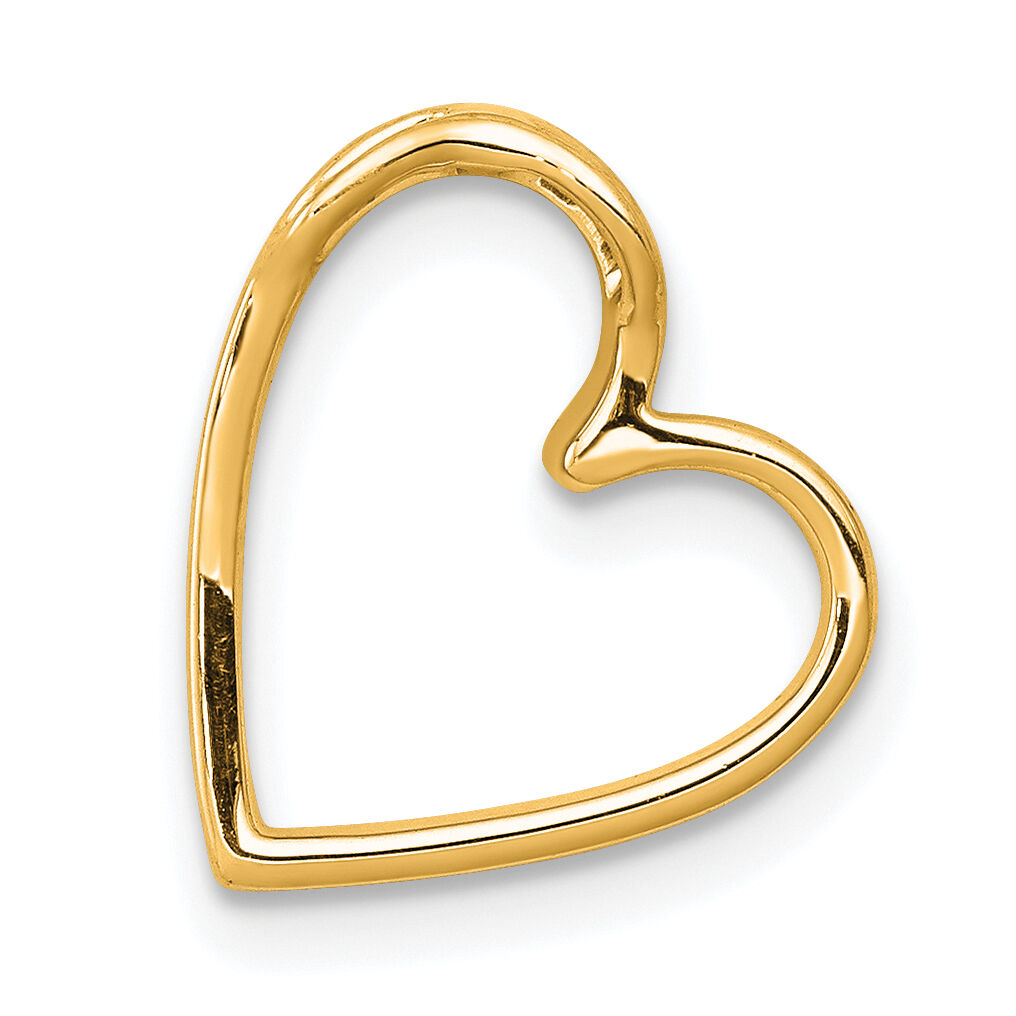 14k 1/10ct. Diamond Vintage Heart Chain Slide-PM4862-010-YA