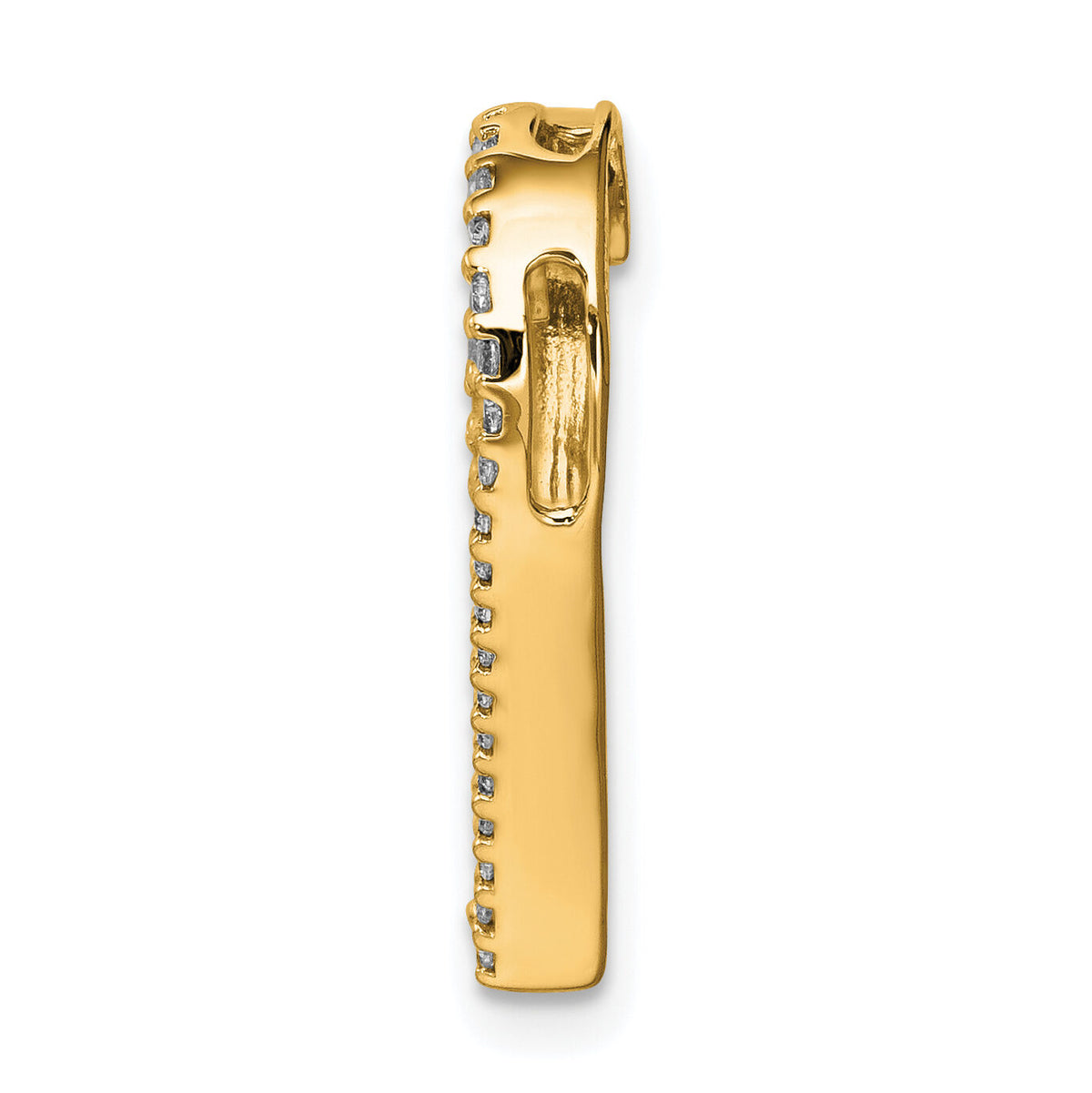 14k 1/6ct. Diamond Heart Chain Slide-PM4863-016-YA