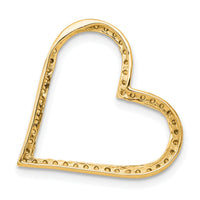 14k 1/6ct. Diamond Heart Chain Slide-PM4863-016-YA