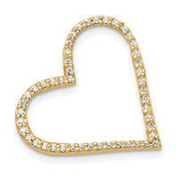 14k 1/6ct. Diamond Heart Chain Slide-PM4863-016-YA