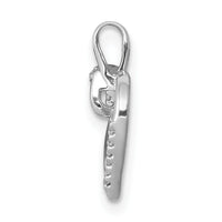 14k White Gold 1/20ct. Diamond Heart Pendant-PM4867-005-WA