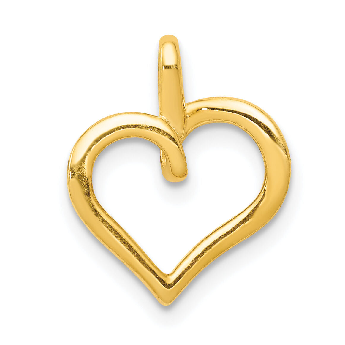 14k Diamond Heart Pendant-PM4867-005-YA