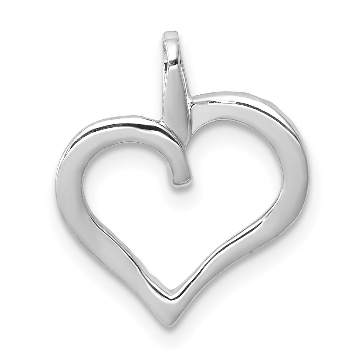 14k White Gold 1/15ct. Diamond Heart Pendant-PM4867-008-WA