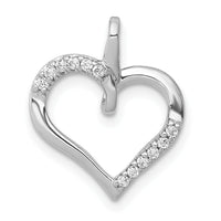 14k White Gold 1/15ct. Diamond Heart Pendant-PM4867-008-WA