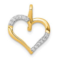 14k 1/15ct. Diamond Heart Pendant-PM4867-008-YA