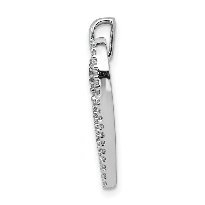 14k White Gold 1/6ct. Diamond Heart Pendant-PM4871-016-WA