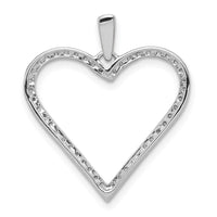 14k White Gold 1/6ct. Diamond Heart Pendant-PM4871-016-WA