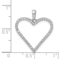 14k White Gold 1/6ct. Diamond Heart Pendant-PM4871-016-WA