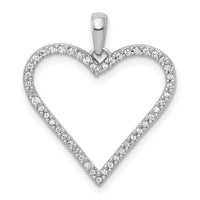 14k White Gold 1/6ct. Diamond Heart Pendant-PM4871-016-WA