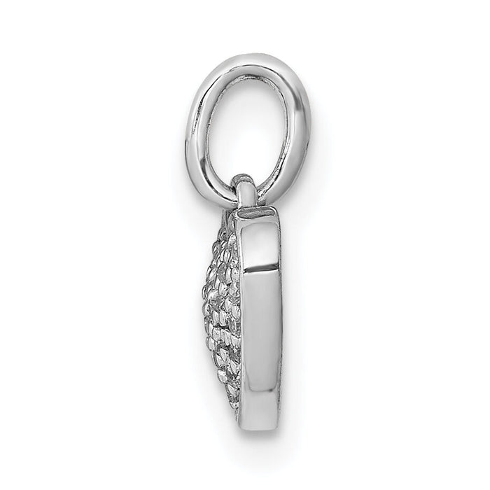 14k White Gold 1/10ct. Diamond Heart Pendant-PM4872-010-WA