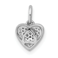14k White Gold 1/10ct. Diamond Heart Pendant-PM4872-010-WA