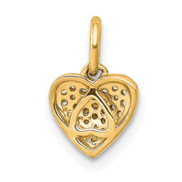 14k 1/10ct. Diamond Heart Pendant-PM4872-010-YA