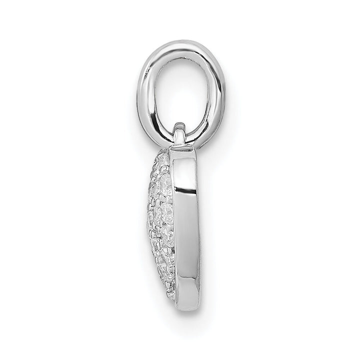 14k White Gold 1/5ct. Diamond Heart Pendant-PM4872-020-WA