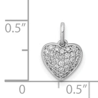 14k White Gold 1/5ct. Diamond Heart Pendant-PM4872-020-WA